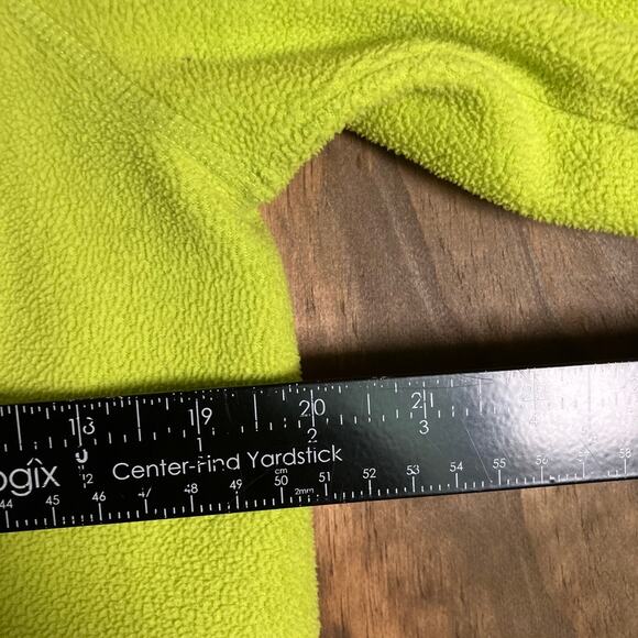 Eddie Bauer Womens Sweater Lime Blue Pullover Fleece 1/4 Zip Long Sleeve XL - Picture 8 of 12